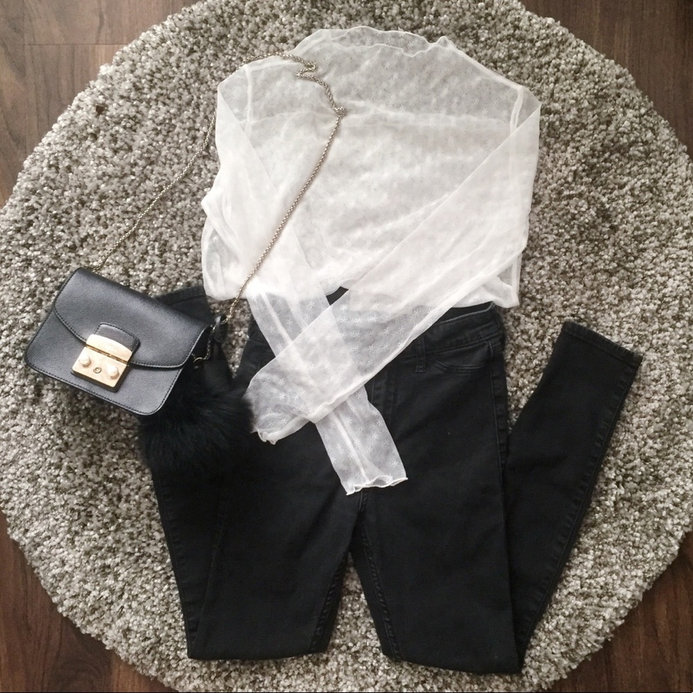 Lace White Top